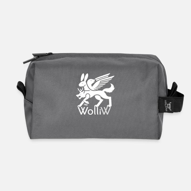 WolliW - Recycled Toiletry Zip Bag - anthracite