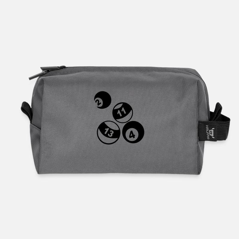 Billard - Recycelte Kulturtasche - Anthrazit