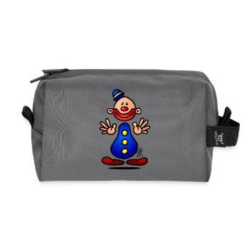 Clown - Recycelte Kulturtasche - Anthrazit - Vorne
