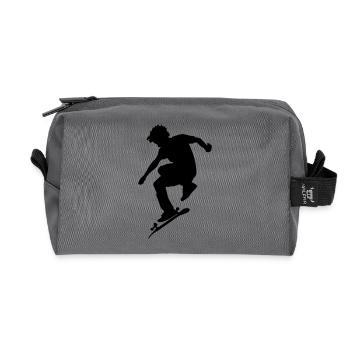 Skateboarder - Trousse de toilette en tissu recyclé - anthracite - Devant