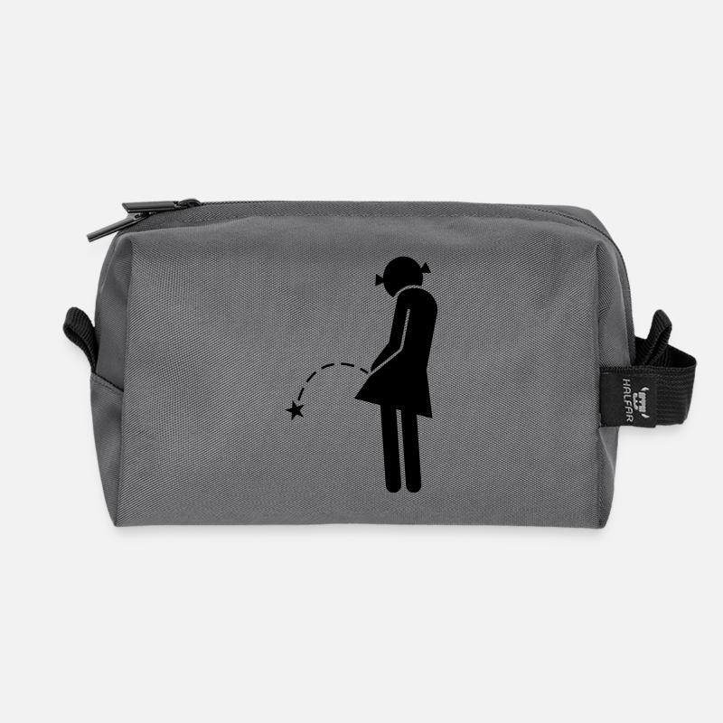 Piss - Recycelte Kulturtasche - Anthrazit