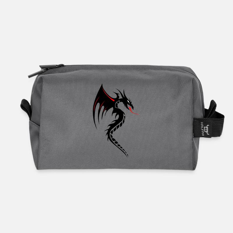 Drachen Tribal Tattoo Form 2004 oooooooooooooo y - Recycelte Kulturtasche - Anthrazit