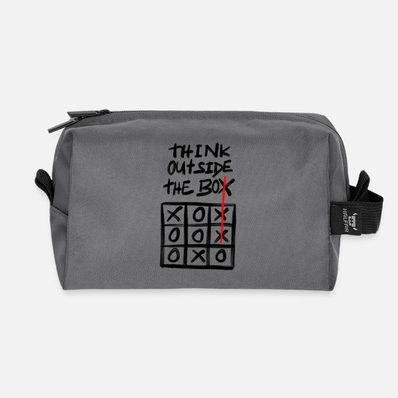 think outside the box - Recycelte Kulturtasche - Anthrazit