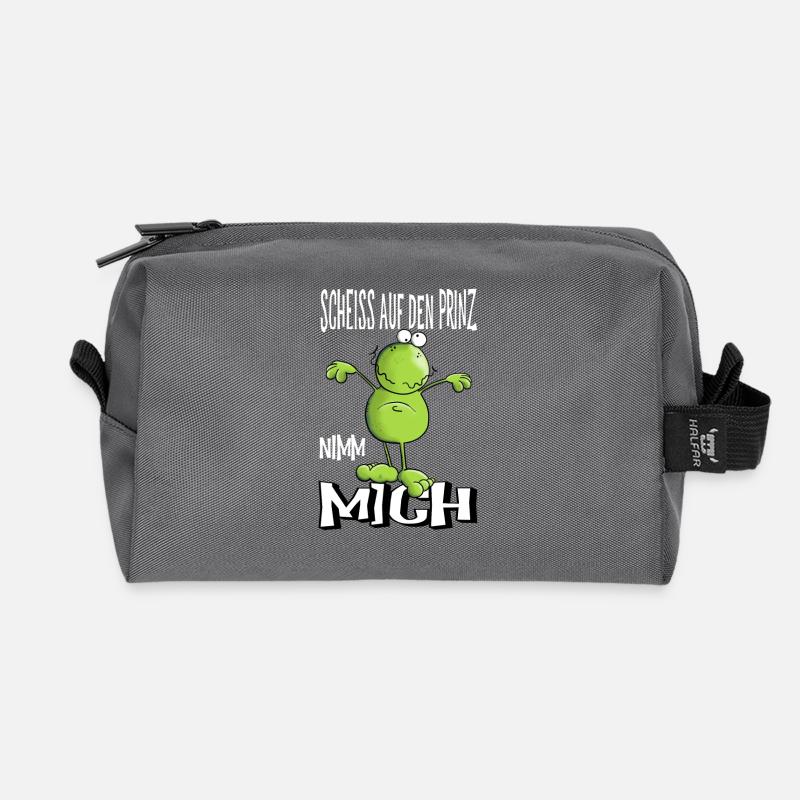 Nimm mich - Recycelte Kulturtasche - Anthrazit