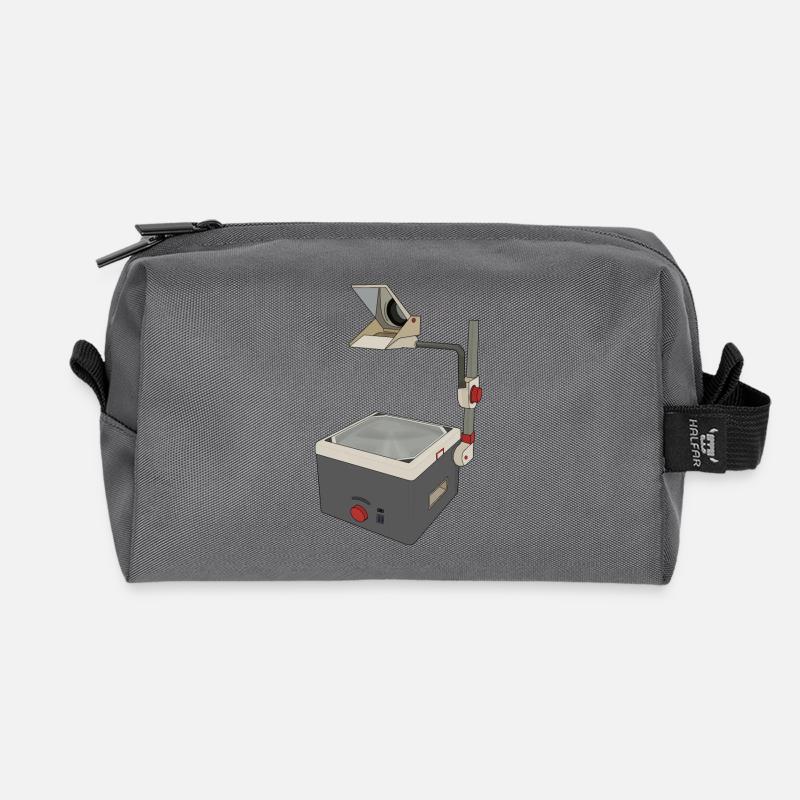 OHP 80s 90s Overhead-Projektor - Recycelte Kulturtasche - Anthrazit