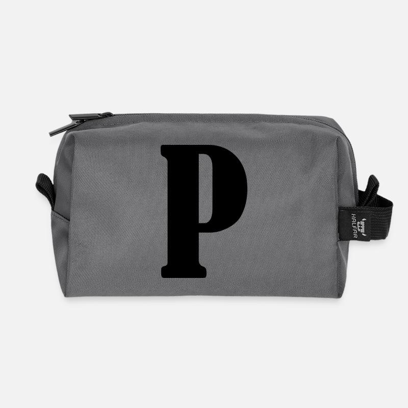 P - Recycelte Kulturtasche - Anthrazit