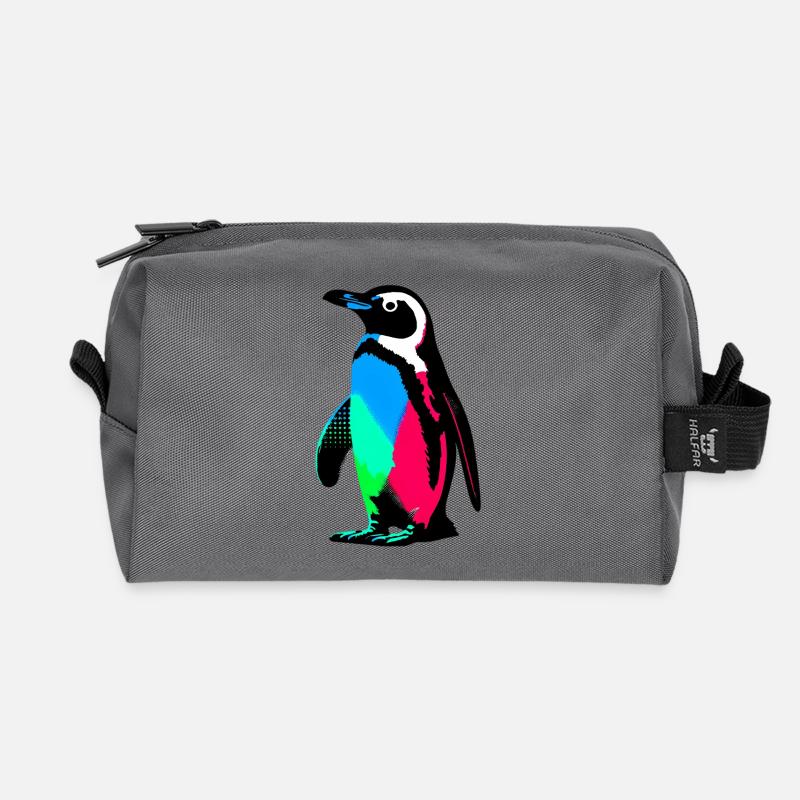 Pinguin - Recycelte Kulturtasche - Anthrazit