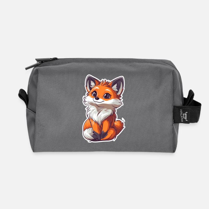 Fuchs - Recycelte Kulturtasche - Anthrazit