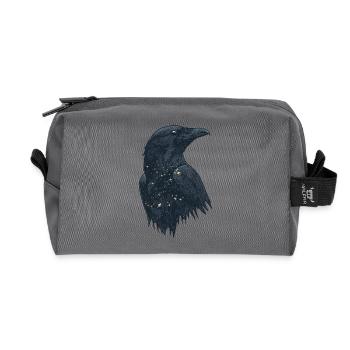 Raven - Recycled Toiletry Zip Bag - anthracite - Front