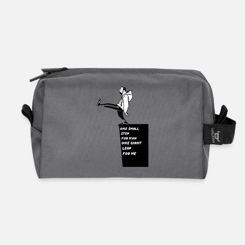 Small Step - Recycled Toiletry Zip Bag - anthracite