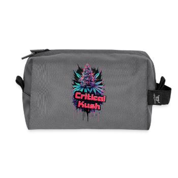 Critical Kush - Trousse de toilette en tissu recyclé - anthracite - Devant