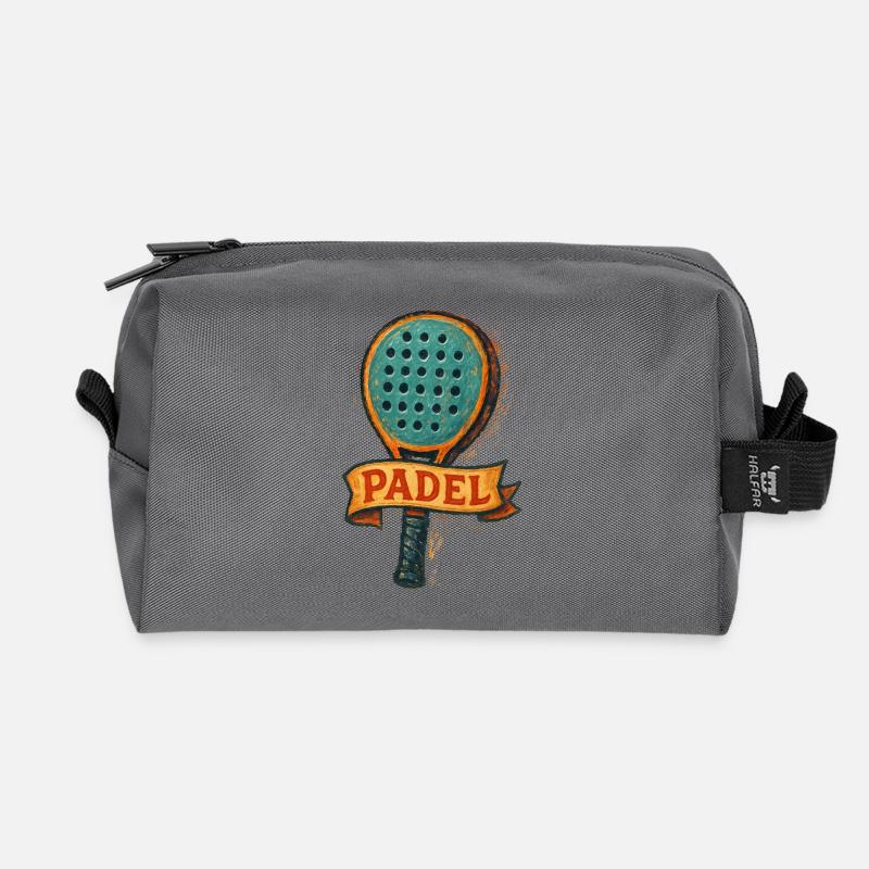 Padel-Racket – Padeliste - Recycelte Kulturtasche - Anthrazit
