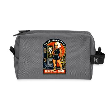 Ordnung durch Style - Recycelte Kulturtasche - Anthrazit - Vorne