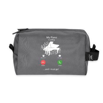 My Piano Routine Perfect Day Music Checklist - Recycled Toiletry Zip Bag - anthracite - Front
