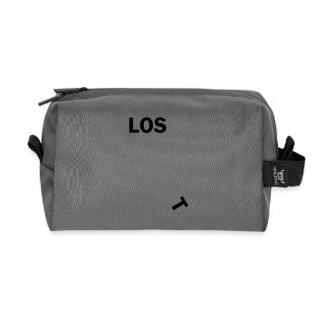 LOS-Tb - Recycled Toiletry Zip Bag - anthracite - Front
