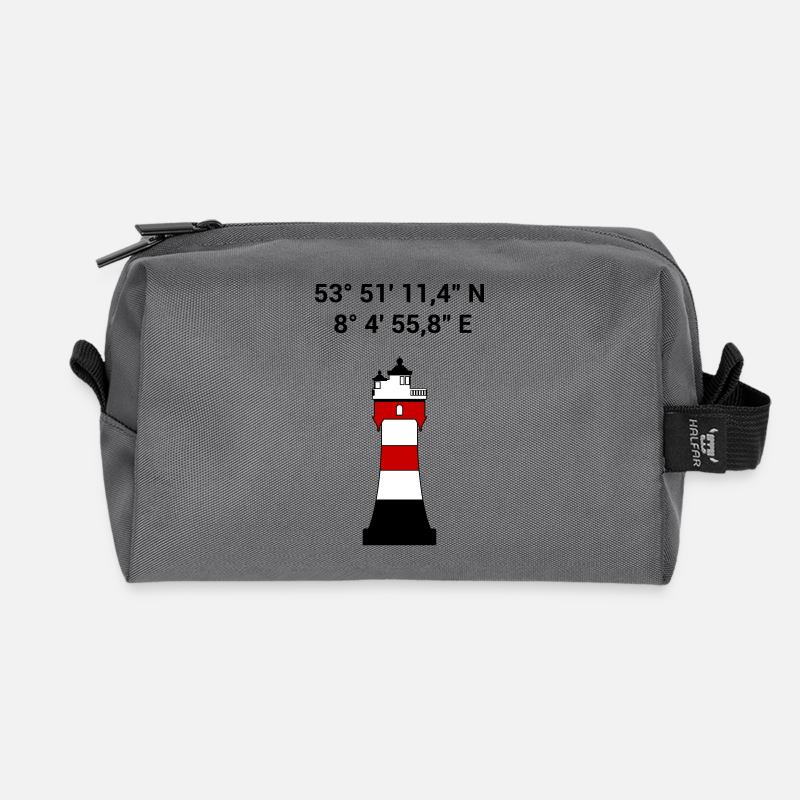 Leuchtturm Roter Sand - Segeln - Skipper - Maritim - Recycelte Kulturtasche - Anthrazit