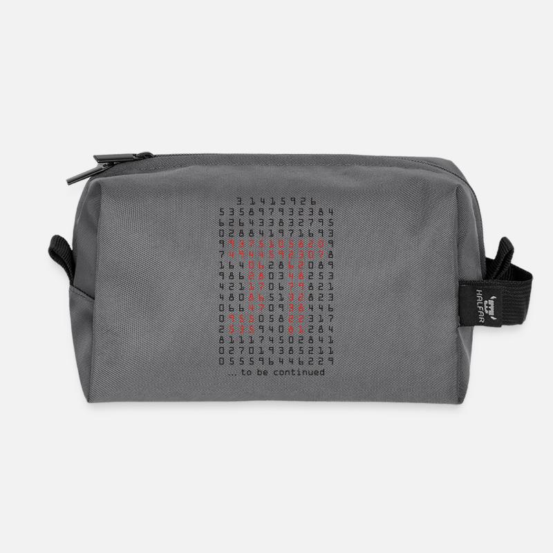 pi - 3,14159265 - nerd - mathematik - Recycelte Kulturtasche - Anthrazit