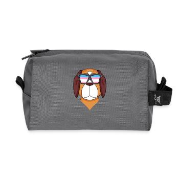 Transgender Transsexual St. Bernard Dog Geschen - Recycled Toiletry Zip Bag - anthracite - Front