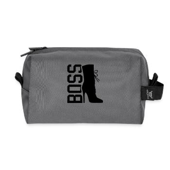 high_heel_boss_la1 - Recycled Toiletry Zip Bag - anthracite - Front
