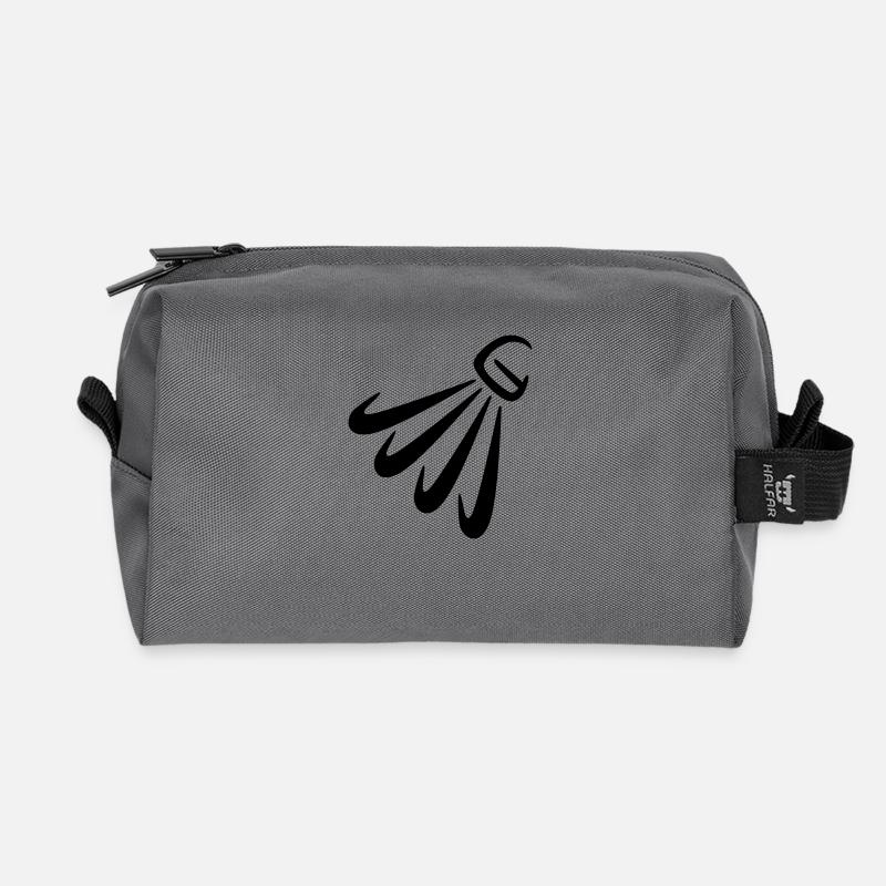 Badminton - Recycelte Kulturtasche - Anthrazit