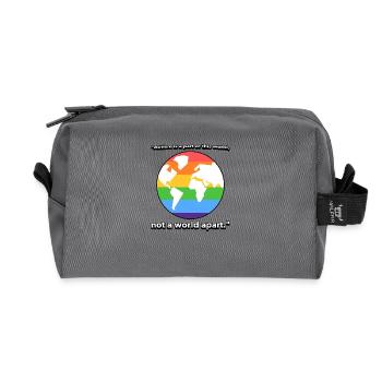 Autism Quote T-Shirt - Recycled Toiletry Zip Bag - anthracite - Front