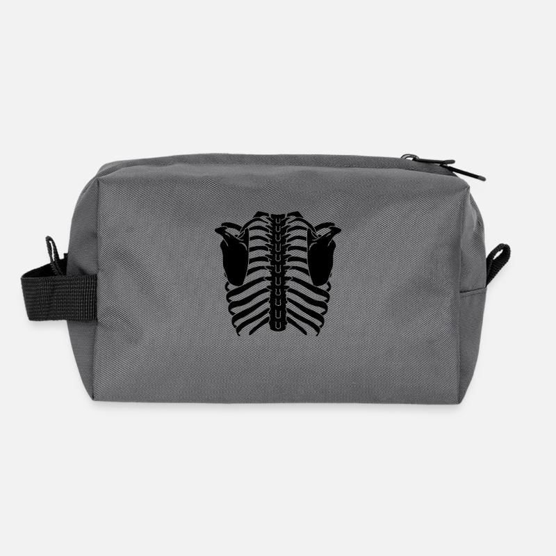 Ribcage Front Recycled Toiletry Zip Bag