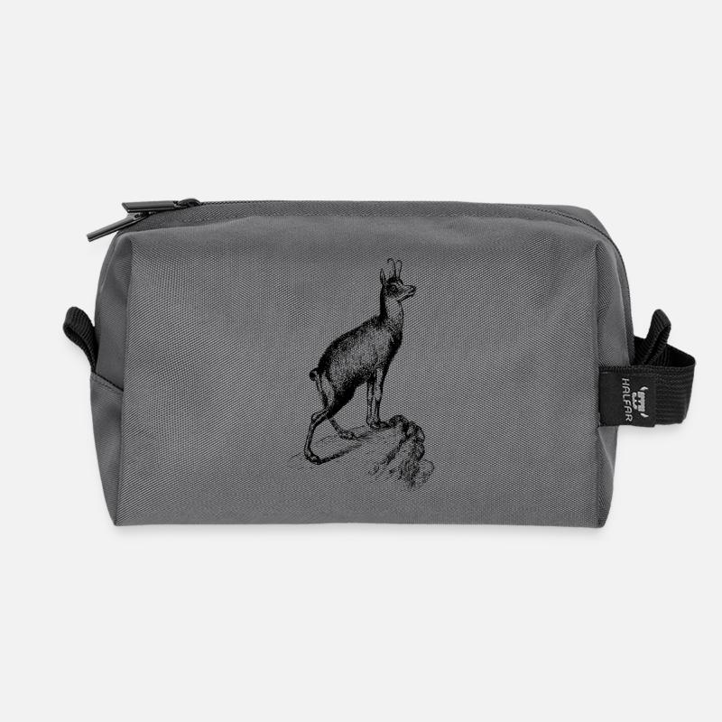 antilope antelope impala hartebeest kudu oryx papa - Recycelte Kulturtasche - Anthrazit
