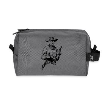 Cowboy - Recycelte Kulturtasche - Anthrazit - Vorne