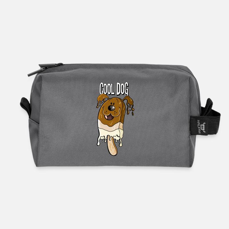 Cool Dog - Schokoladeneis - Hund - Geschenk - Recycelte Kulturtasche - Anthrazit