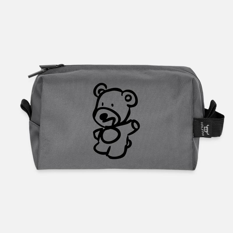 Teddy - Recycelte Kulturtasche - Anthrazit