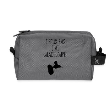 Guadeloupe 971 Guadeloupéen Guadeloupéenne Gwada - Recycled Toiletry Zip Bag - anthracite - Front