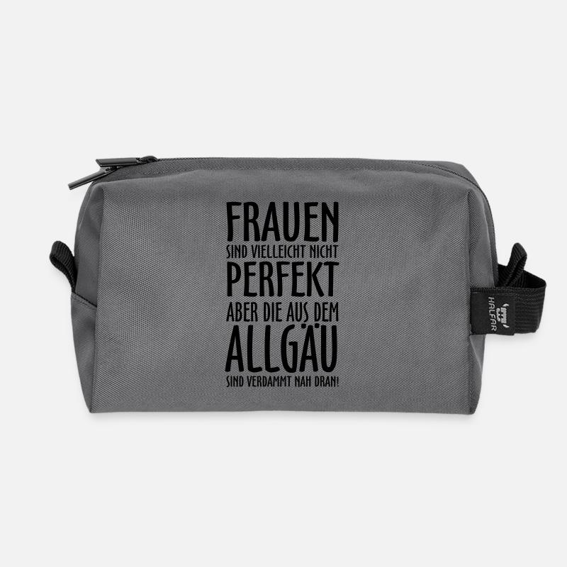 Frauen aus dem Allgäu - Recycelte Kulturtasche - Anthrazit