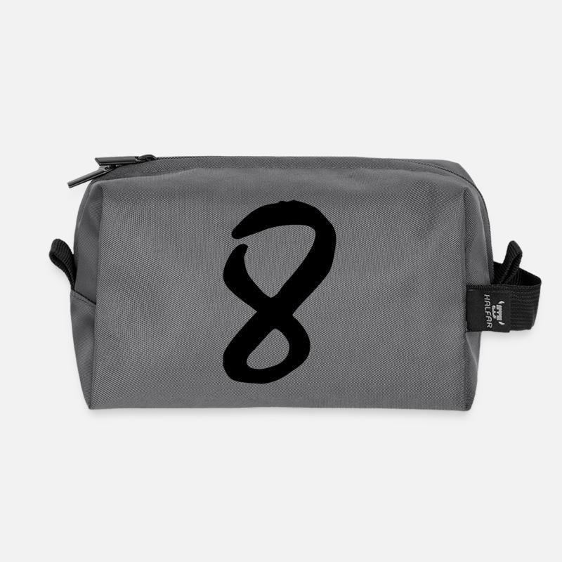 8 - Recycelte Kulturtasche - Anthrazit