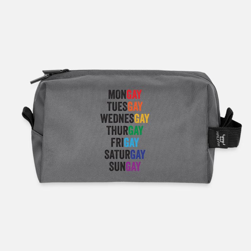 LGBT Pride Month - Mongay, Dienstag... - Recycelte Kulturtasche - Anthrazit
