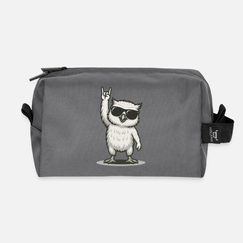 Metal Uhu - Recycelte Kulturtasche - Anthrazit