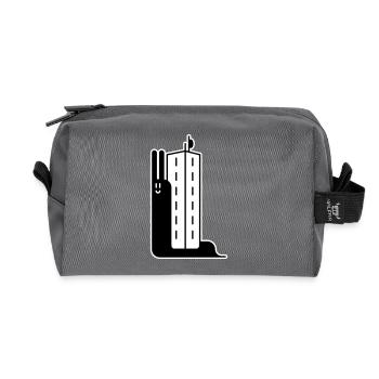 Block Snail - Recycelte Kulturtasche - Anthrazit - Vorne