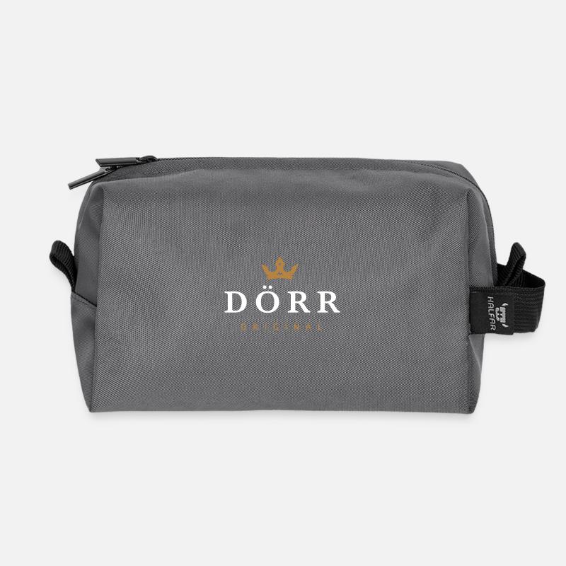 Dörr Original Familienlogo - Recycelte Kulturtasche - Anthrazit