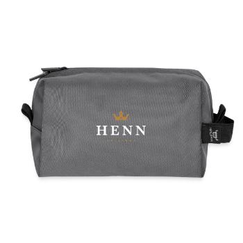 Henn Original Familienlogo - Recycelte Kulturtasche - Anthrazit - Vorne