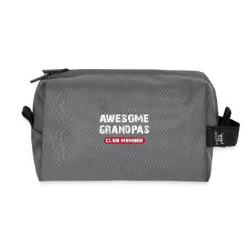 Super club de grands-pères - Trousse de toilette en tissu recyclé - anthracite - Devant