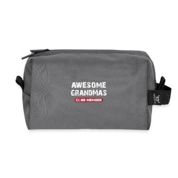 Awesome Grandma's Best Grannies - Recycled Toiletry Zip Bag - anthracite - Front