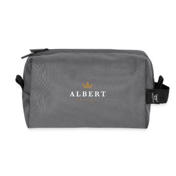 Albert Original Familienlogo - Recycelte Kulturtasche - Anthrazit - Vorne