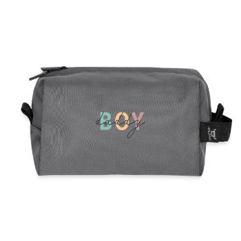 T-shirt Papa Garçon – Design Proud Daddy - Trousse de toilette en tissu recyclé - anthracite - Devant