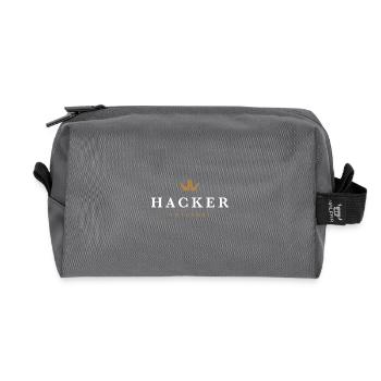 Hacker Original Familienlogo - Recycelte Kulturtasche - Anthrazit - Vorne