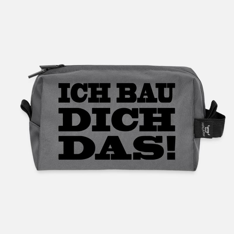 Bauarbeiter - Recycelte Kulturtasche - Anthrazit