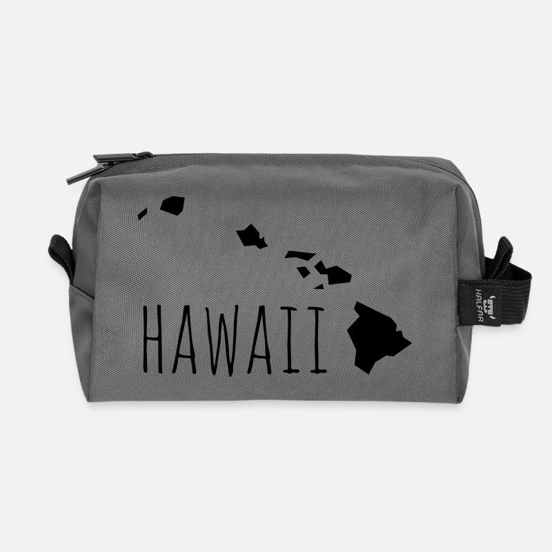 hawaii - Recycelte Kulturtasche - Anthrazit
