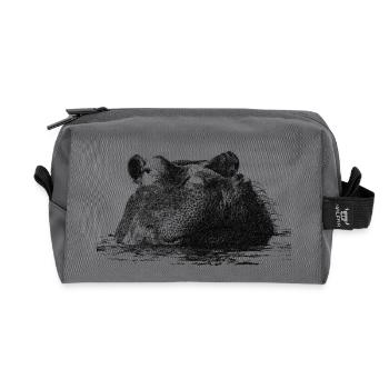 hippo - Recycelte Kulturtasche - Anthrazit - Vorne