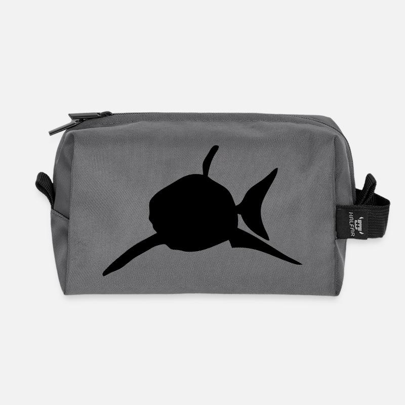 Hai Hai Silhouette Schatten Shadow2 - Recycelte Kulturtasche - Anthrazit