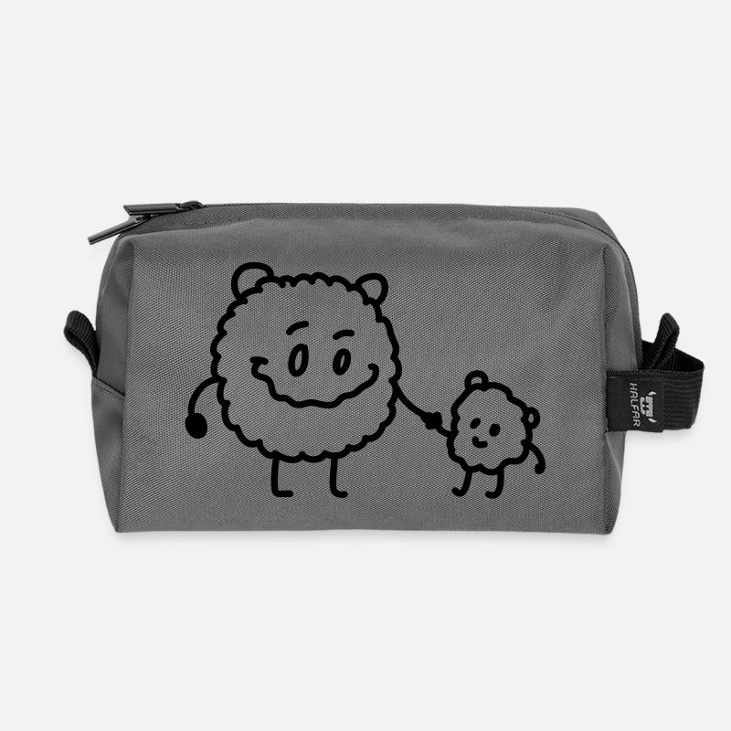 Monster Familie - Recycelte Kulturtasche - Anthrazit