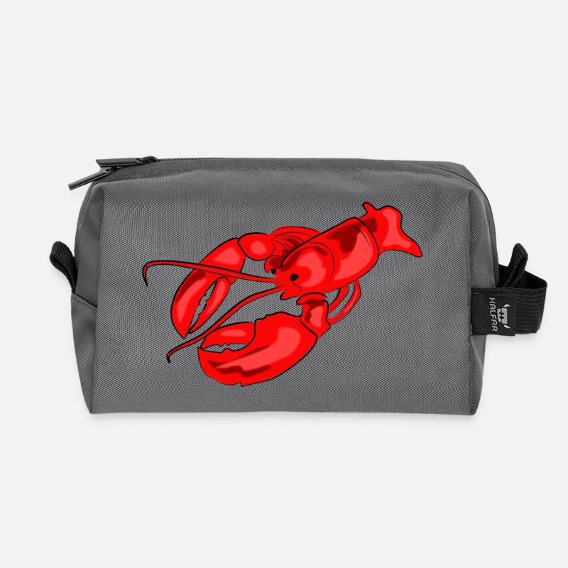 hummer speise koch - Recycelte Kulturtasche - Anthrazit