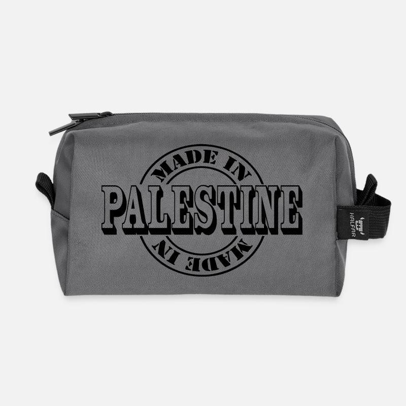 made in palestine m1k2 - Recycelte Kulturtasche - Anthrazit